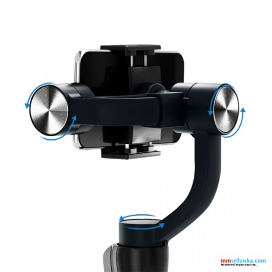 WIWU 3-AXIS HANDHELD SMARTPHONE GIMBAL STABILIZER PHONE HOLDER - BLACK